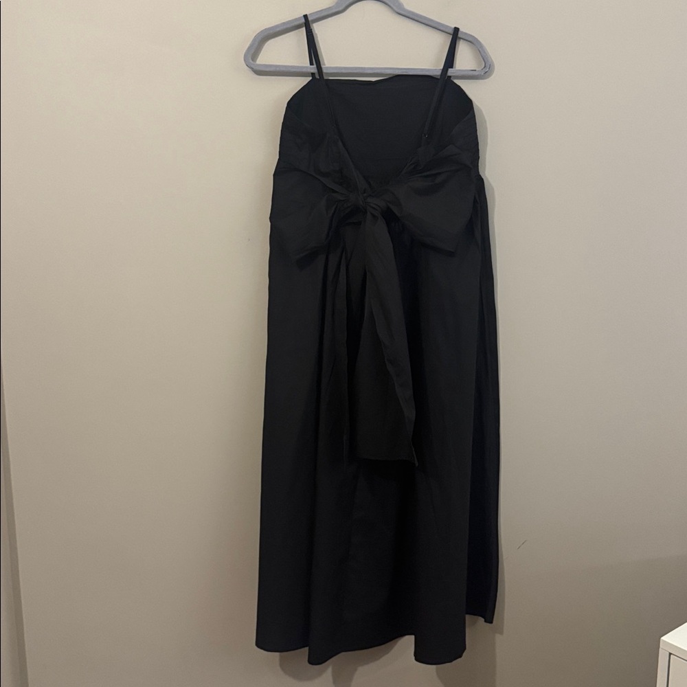 Petal & Pup Black Midi Dress with Spaghetti Straps - Picture 9 of 12